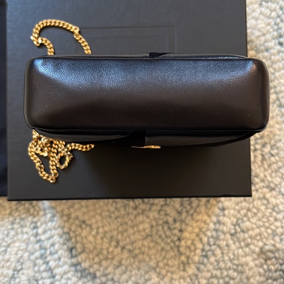 YSL Saint Laurent Jamie Cube Molly Suede Nero/Nero bag - Picture 4 of 11